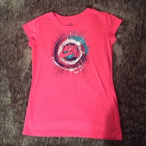 Hot pink Nike SB T-shirt
